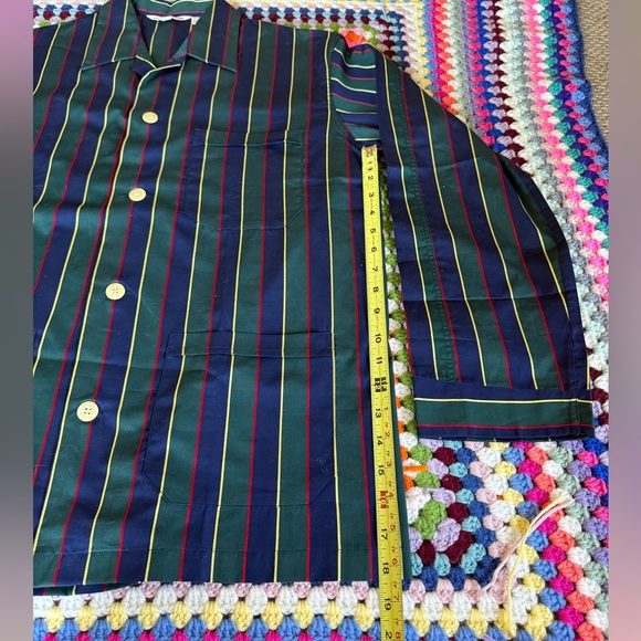 NWOT Derek Rose Men's Wellington Striped Cotton Pajama Set - size 40 - medium - Picture 6 of 15